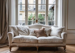 Un canape pour un appartement haussmanien a Bordeaux
